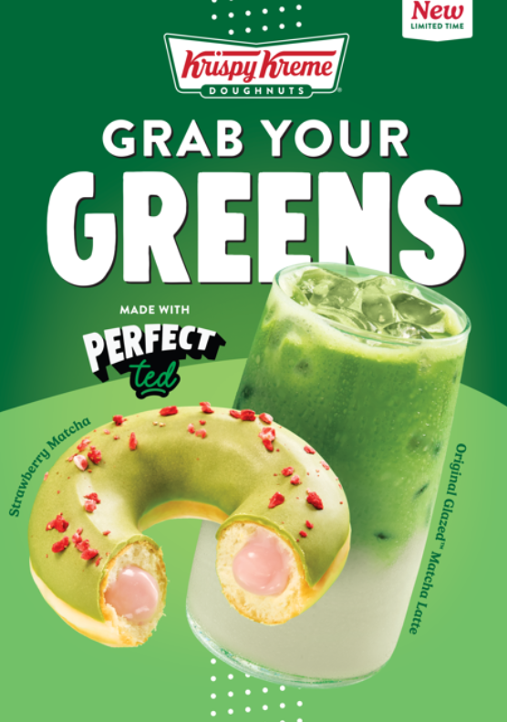 Krispy Kreme and Perfect Ted Launch Limited-Edition Matcha Collaboration for January