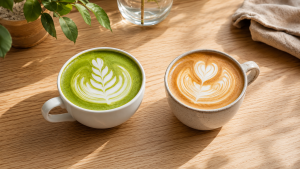 Matcha vs coffee comparison for daily energy and lifestyle choice